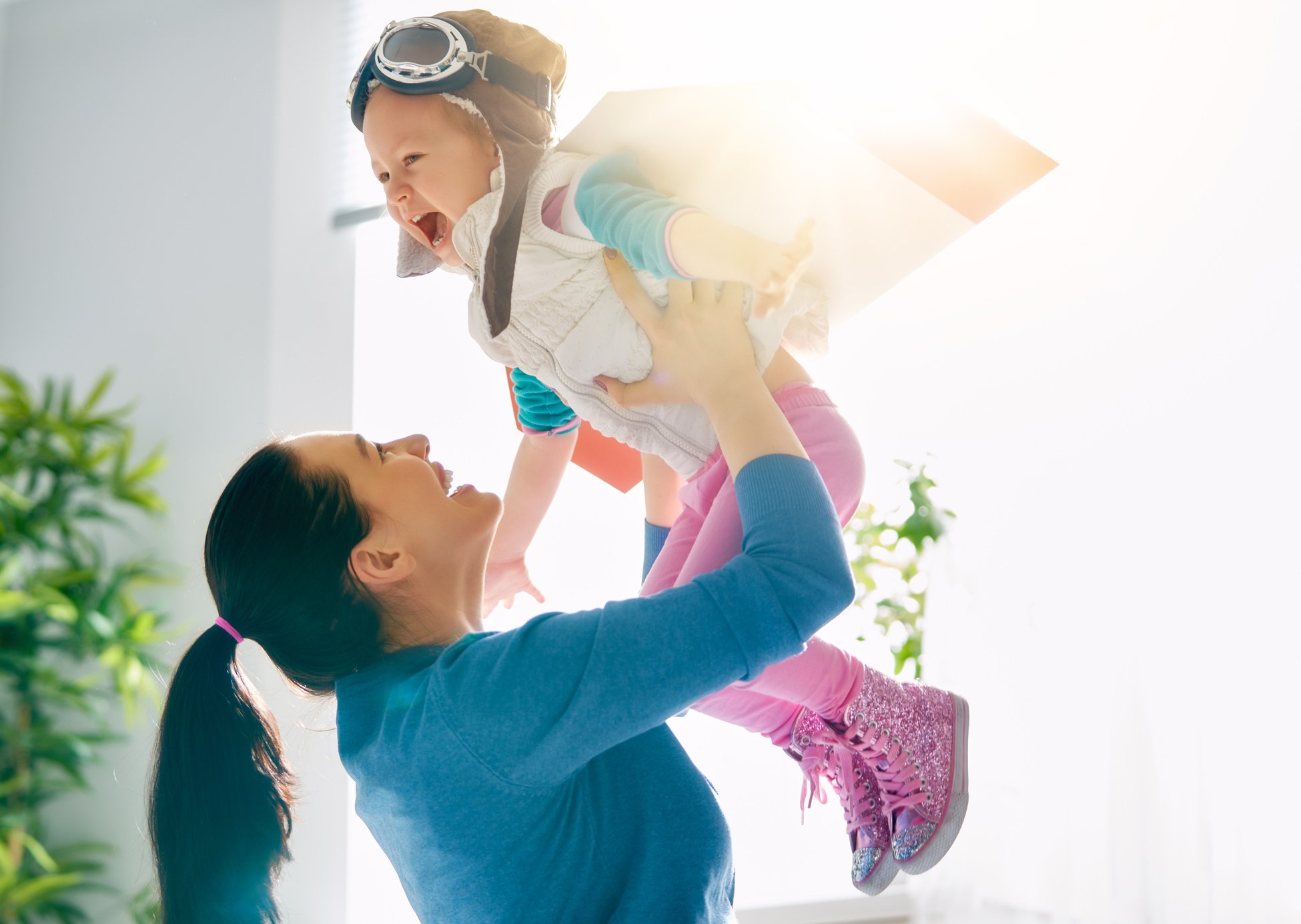 Mother and Child Playing